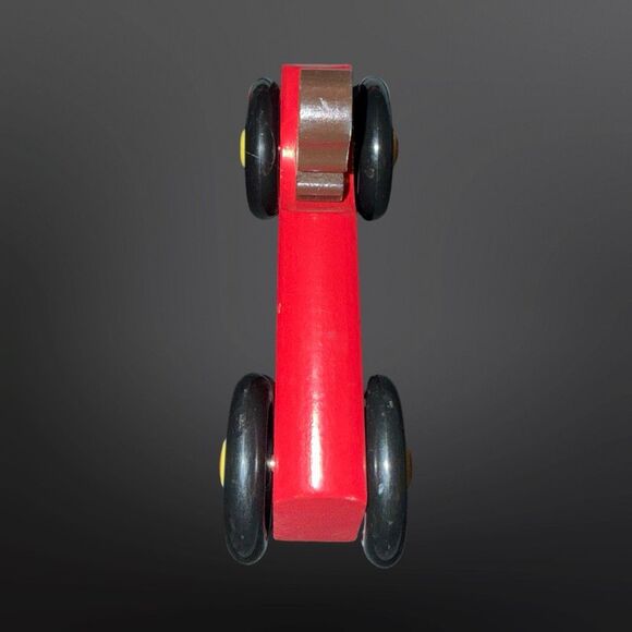 Schylling CURIOUS GEORGE Rowley Red Wooden Car Toy A31 - Picture 3 of 7